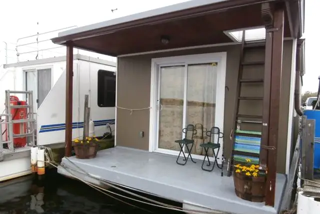 A 2010 houseboat for $35,000, and if you are willing to dock in New Jersey, the slip fee there is paid all year (and includes water, electric, and cable tv).